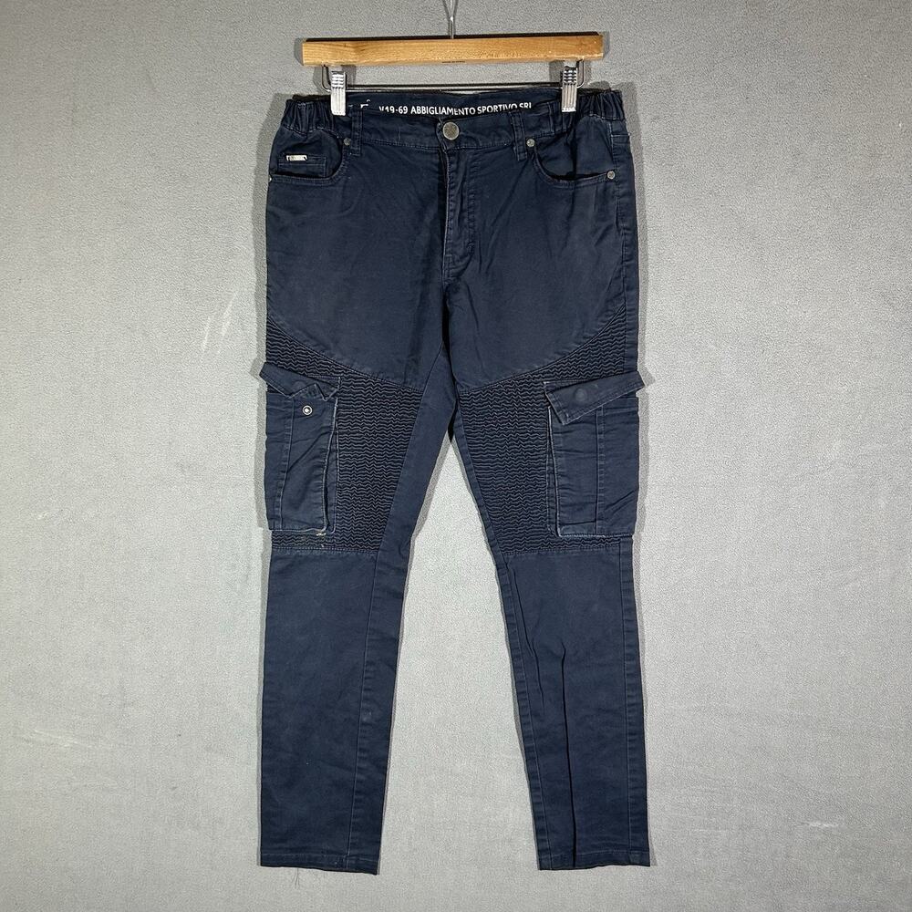 V1969 Italia Abbigliamento Sportivo SRL Moto Jeans Mens 31x29 Blue Denim Stretch